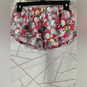 Alice in the wonderland sleep wear shorts